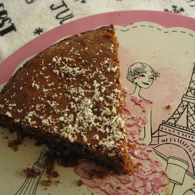 Gâteau fondant chocolat-coco