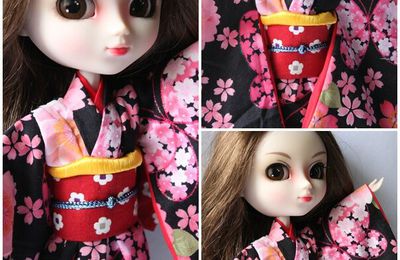 Petit doll Hakama et Kimono