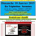 Concours triplette le 18 Janvier