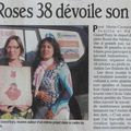 Les roses dans le journal