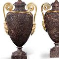 Paire d'urnes couvertes d'époque néoique. Suède, fin du XVIIIème siècle