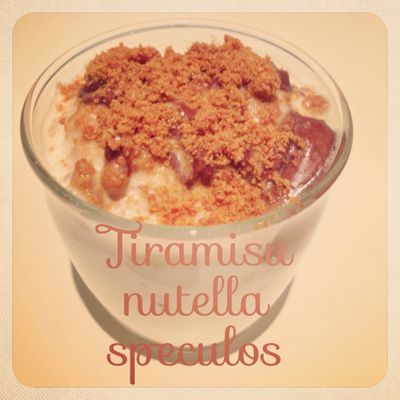 Tiramisu Nutella speculos