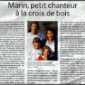 Marin, chanteur à la croix de bois