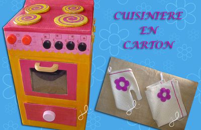 Cuisinière en carton