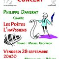 Amis de Bernard Chasse avec Verbe Poaimer Concert vendredi 28 septembre 2018 L'HaÿlesRoses au Moulin "Poètes L'Haÿssiens"