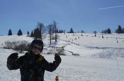 La tribu fait du ski ...