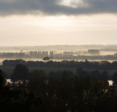 Ce matin sur les hauteurs vers la Loire ...