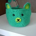 Le panier ourson au crochet