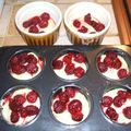 Muffins aux framboises 