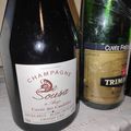Champagne : De Sousa : cuvée des Caudalies, Trimbach : Riesling Frédéric Emile 1983 pour un début de repas