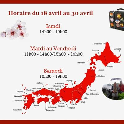 Modification temporaire des horaires d'ouverture 18 avril au 30 avril 