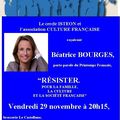 Résister. Pour la famille, la culture et la société française - vendredi 29 novembre