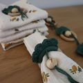 DIY déco cosy - des serviettes de table et ronds de serviette