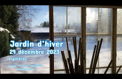 Les mois d’hiver - Jardin, neige, crissements, un peu de soleil dans l’eau froide 
