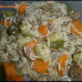 Riz aux légumes et viande hâchée - cookeo