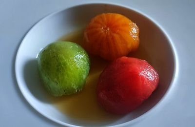 Tomates farcies  en 3 couleurs