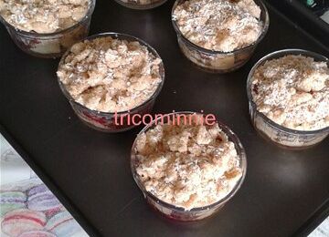 Crumble poires-framboises