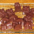 Chocolats aux pralines roses