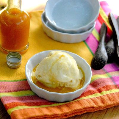 Glace yaourt et fruits de la passion pour le Yummy Day Givré