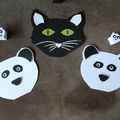 Atelier Cartes et Mini-boites Chat et Panda, 