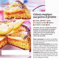 Gâteau magique aux poires et praliné