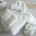 TUTO tricot bébé, Patron FACILE layette bb à tricoter PDF