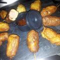 Brochettes de beignets apéritif au knackis