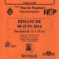Marches Populaires FFSP Vosges - Dimanche 8 et lundi 9 juin 2014