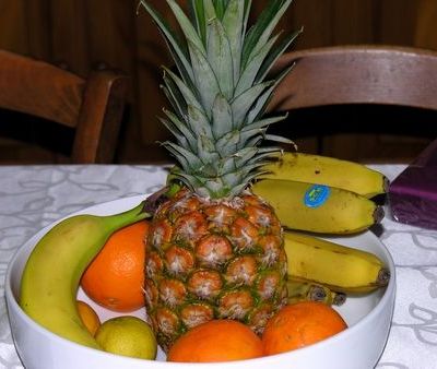 Verrine d'ananas confit miel-vanille, crème de mascarpone