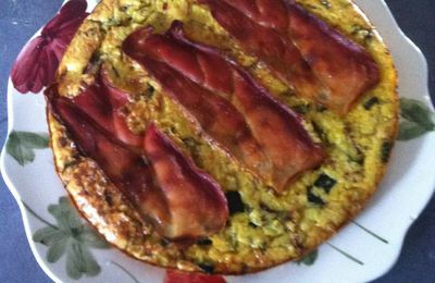 Quiche aux courgettes sans pate 