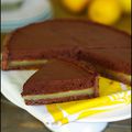 Tarte à la mousse au chocolat (Pierre Hermé) sur lit fondant au citron