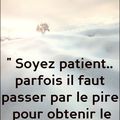 Soyez patient...