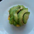 timbale d'avocat aux mangues § surimi