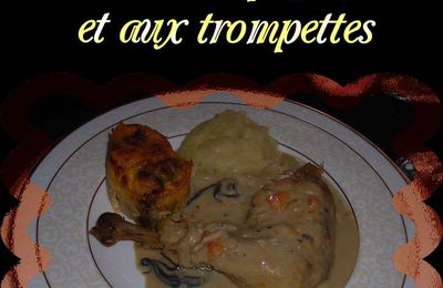 Blanquette de poulet au champagne et aux trompettes