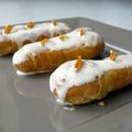 Eclairs à l'orange et à la mangue