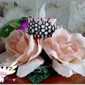 Housse de bougie « Dentelle de Calais* » .Tea light cover