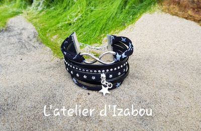 Le voilà en ligne, ce magnifique bracelet multirangs tout de noir vêtu ! A aimer à l'infini comme son connecteur et avoir plein 