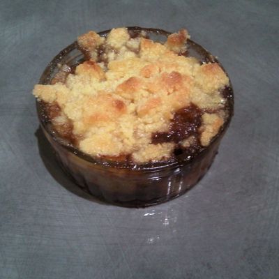CRUMBLE POIRES NUTELLA ET SPECULOOS