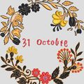 JUNE .RIVIERA  ,une couronne fleurie, pour lettrage