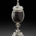 A Belgian silver mounted Coconut Cup and Cover, Mechelen, 1602-1603