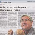 Décès de Jean-Claude FRECON, sénateur PS de la Loire