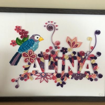 Quelques nouveaux prénoms en quilling !!