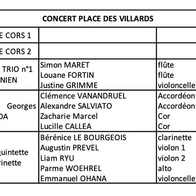 CONCERTS STAGIAIRES