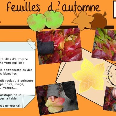 PEINTURE et RECETTES D'AUTOMNE