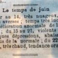 LES PREVISIONS DE LA METEOROLOGIE POUR JUIN 1931 ...