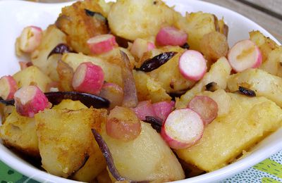 Curry de pommes de terre aux radis