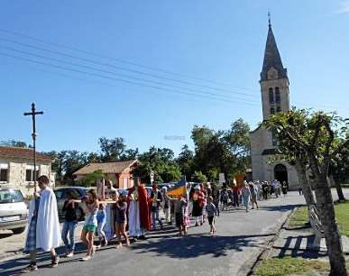 Hommage rendu à sainte Philomène