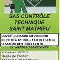 Le Contrôle Technique à Saint Mathieu un service de proximité. Pour tout renseignements n'hésitez pas à me tél : 06.72.21.43.98
