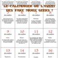 Calendrier de l'avent jour 1 - Calendrier de l'avent des anecdotes geeks