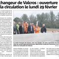 Échangeur de Valcros : Ouverture à la circulation le lundi 29 février 2016